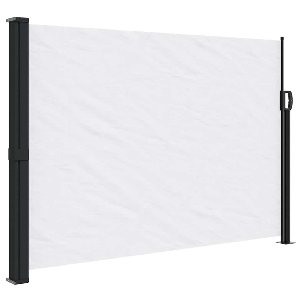 vidaXL Seitenmarkise Ausziehbar Weiß 140x600 cm