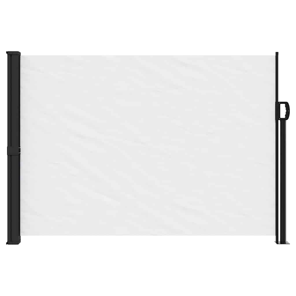 vidaXL Seitenmarkise Ausziehbar Weiß 140x600 cm