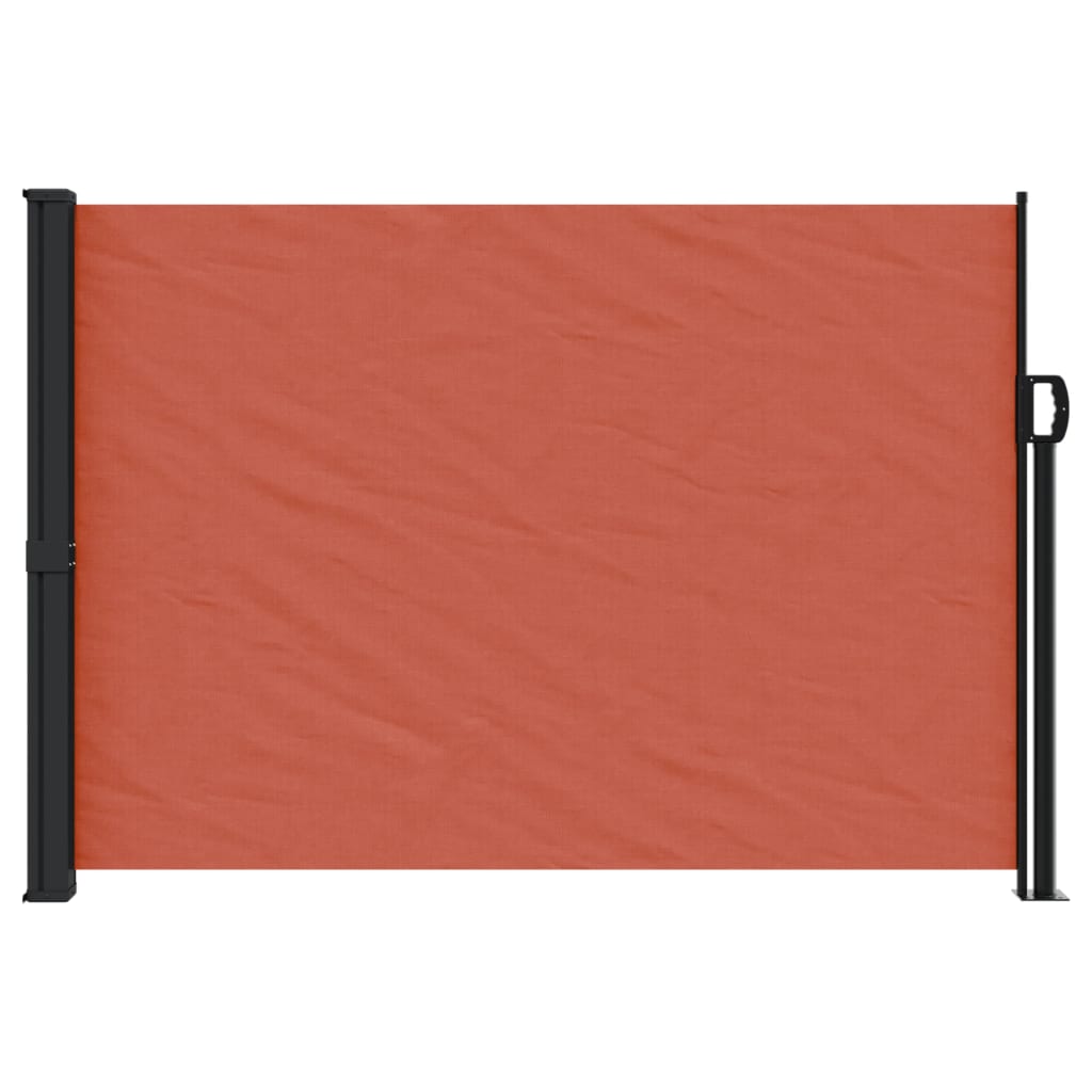 vidaXL Seitenmarkise Ausziehbar Terrakottarot 140x600 cm