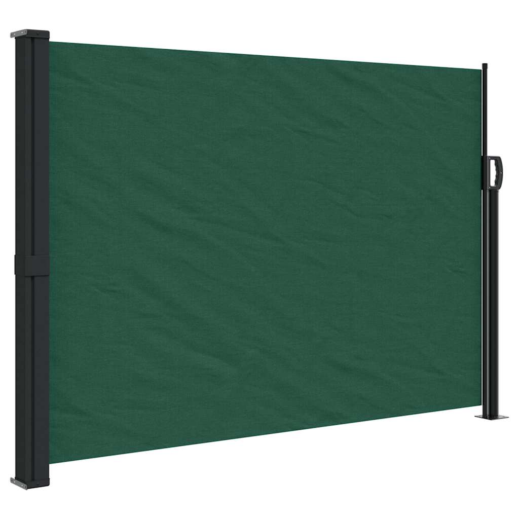 vidaXL Store latéral rétractable vert foncé 140x600 cm
