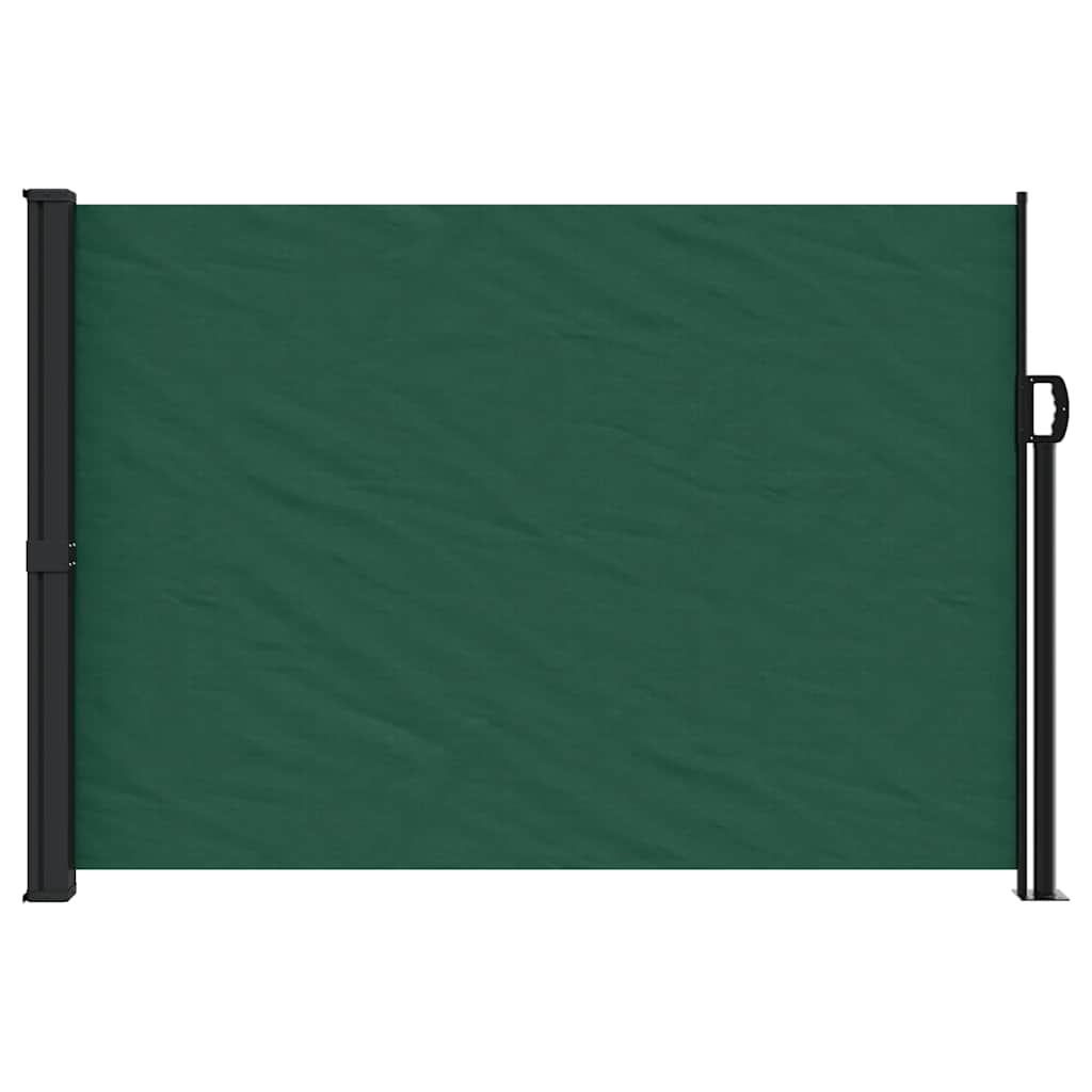 vidaXL Store latéral rétractable vert foncé 140x600 cm