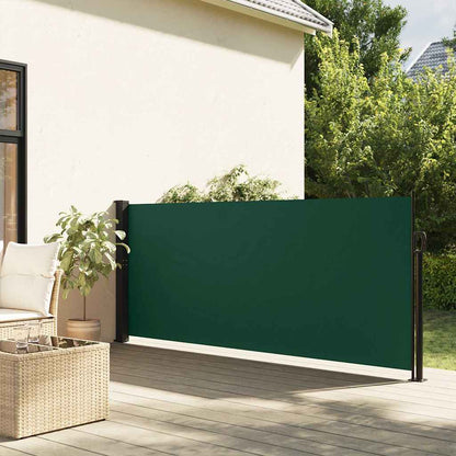 vidaXL Store latéral rétractable vert foncé 140x600 cm