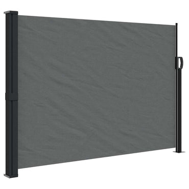 vidaXL Ausziehbare Seitenmarkise Anthrazit 140x600 cm