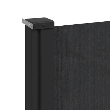 vidaXL Seitenmarkise Ausziehbar Schwarz 160x600 cm