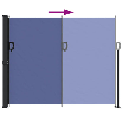 Store latéral rétractable vidaXL Bleu 160x600 cm