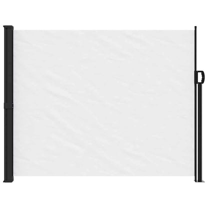 vidaXL Seitenmarkise Ausziehbar Weiß 160x600 cm