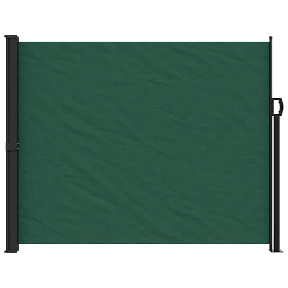 vidaXL Seitenmarkise Ausziehbar Dunkelgrün 160x600 cm