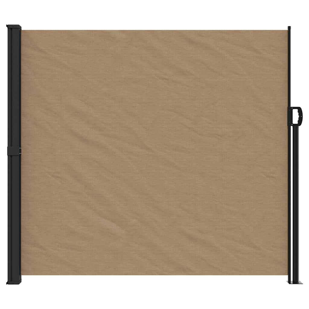 vidaXL Seitenmarkise Ausziehbar Taupe 180x600 cm