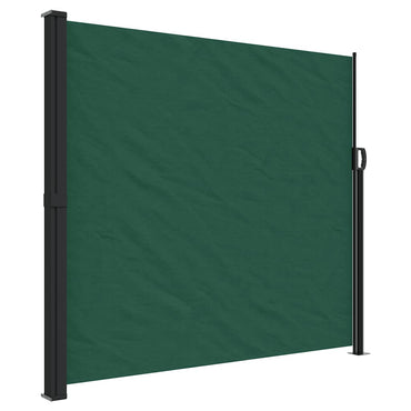 vidaXL Seitenmarkise Ausziehbar Dunkelgrün 180x600 cm