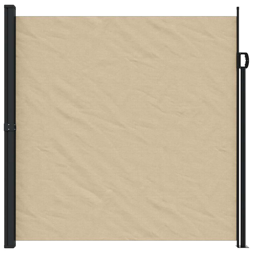 vidaXL Seitenmarkise Ausziehbar Beige 200x600 cm