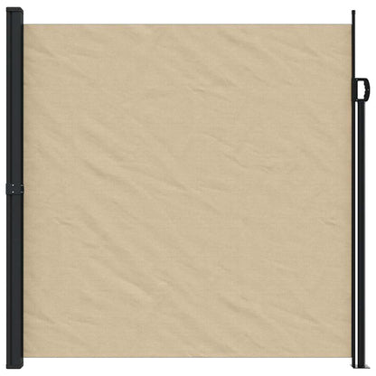 vidaXL Seitenmarkise Ausziehbar Beige 200x600 cm