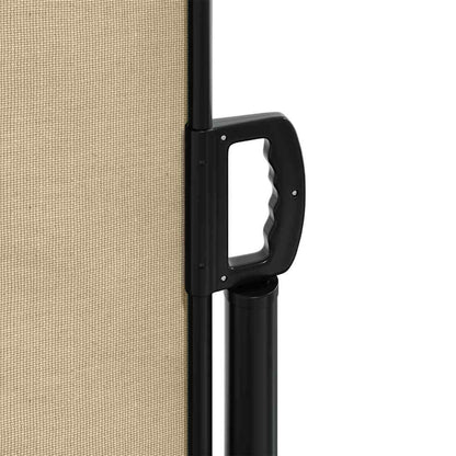 vidaXL Seitenmarkise Ausziehbar Beige 200x600 cm