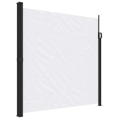 vidaXL Seitenmarkise Ausziehbar Weiß 200x600 cm