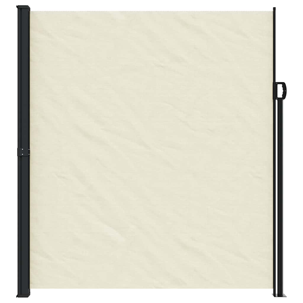vidaXL Seitenmarkise Ausziehbar Creme 220x600 cm