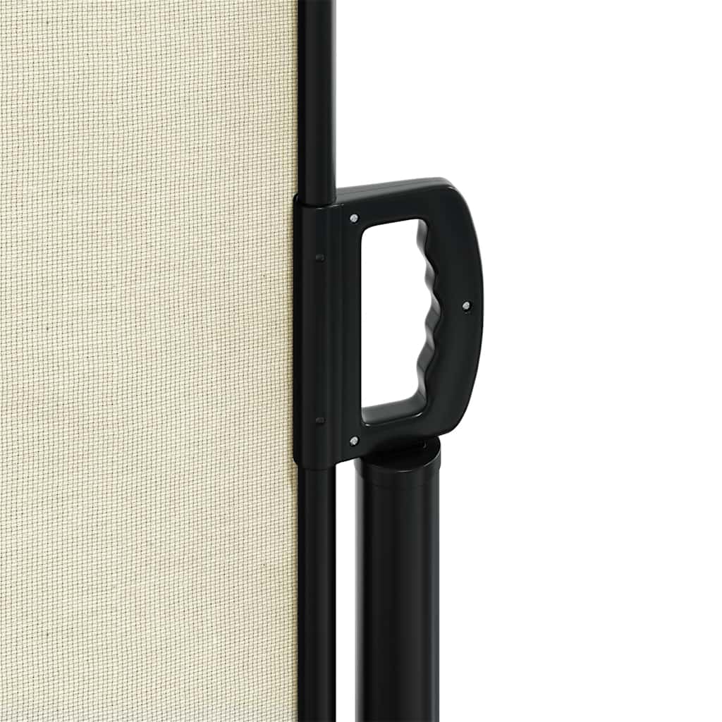vidaXL Seitenmarkise Ausziehbar Creme 220x600 cm