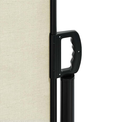 vidaXL Seitenmarkise Ausziehbar Creme 220x600 cm