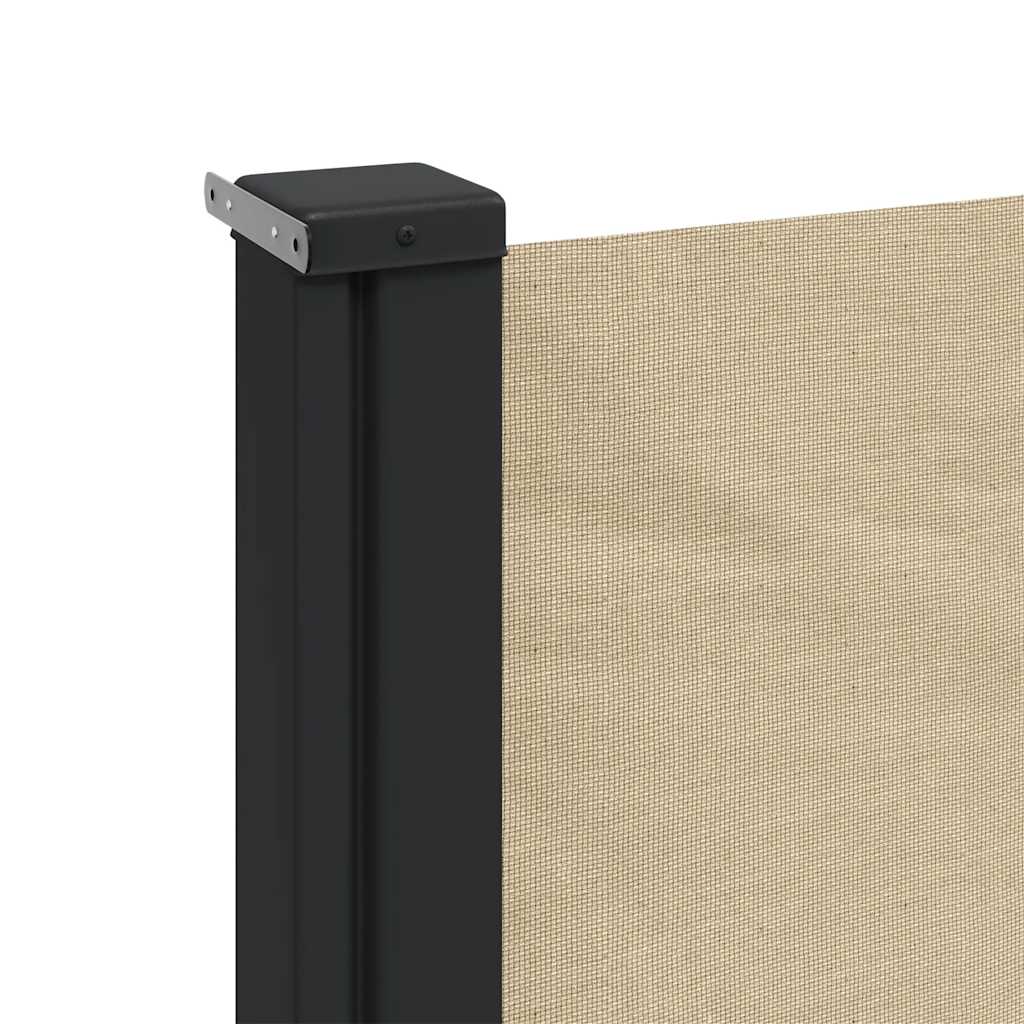 vidaXL Seitenmarkise Ausziehbar Beige 220x600 cm