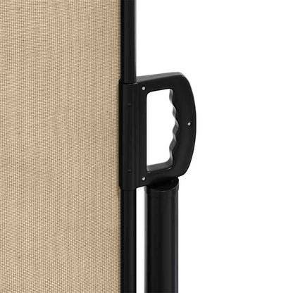 vidaXL Seitenmarkise Ausziehbar Beige 220x600 cm