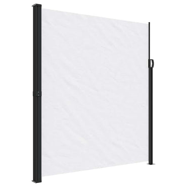 vidaXL Seitenmarkise Ausziehbar Weiß 220x600 cm