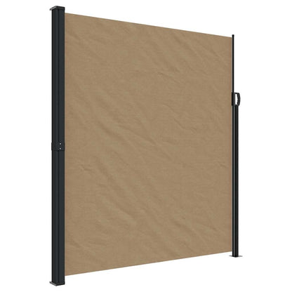 vidaXL Seitenmarkise Ausziehbar Taupe 220x600 cm
