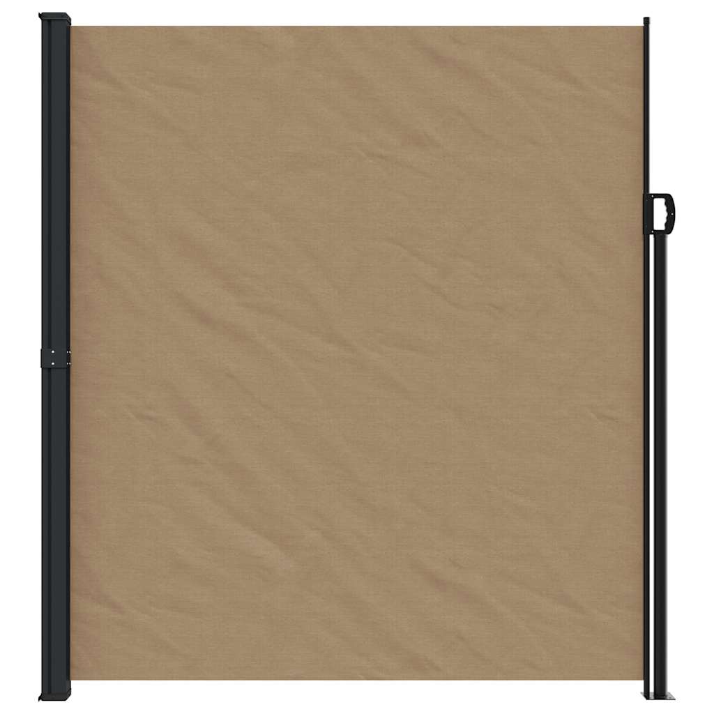 vidaXL Seitenmarkise Ausziehbar Taupe 220x600 cm