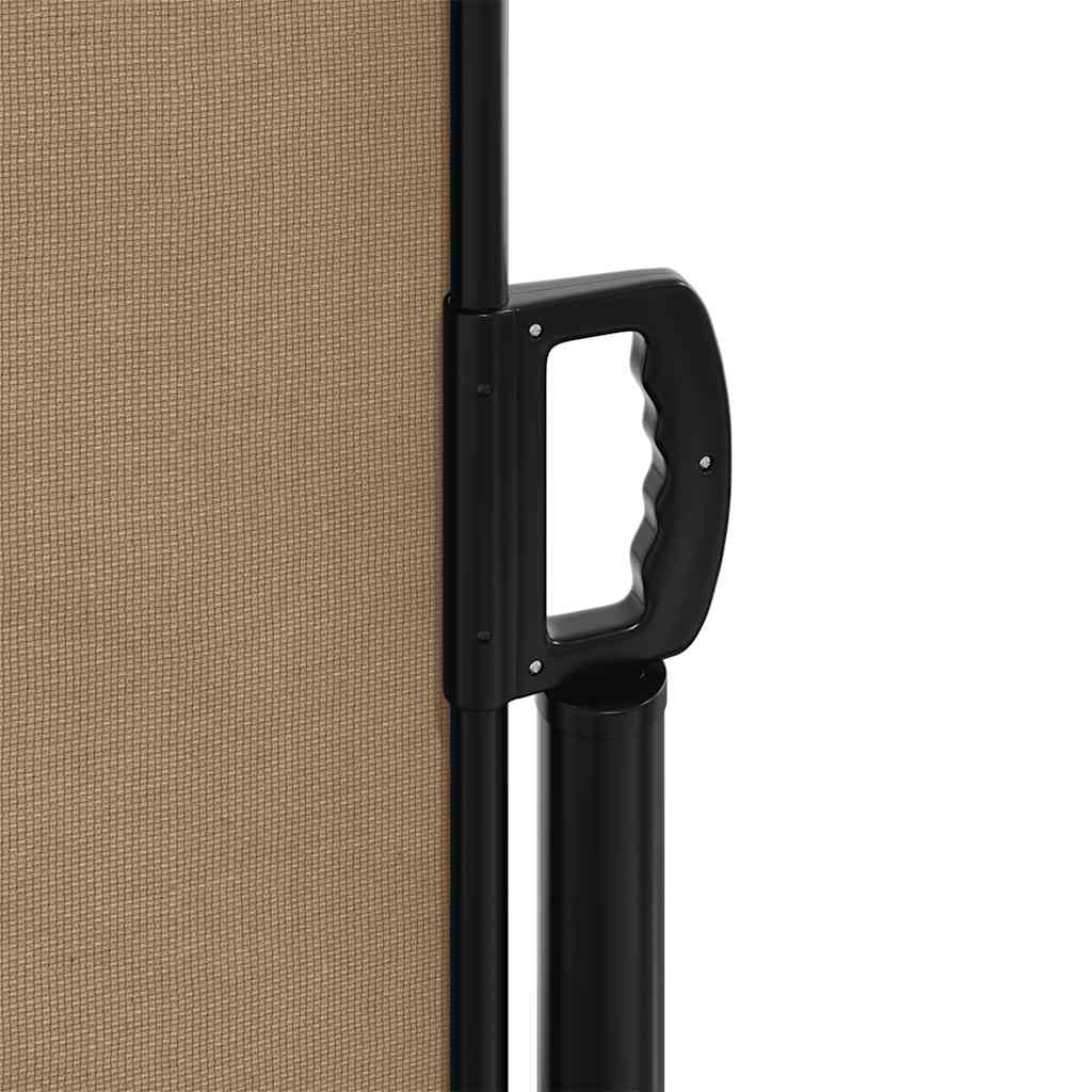 vidaXL Seitenmarkise Ausziehbar Taupe 220x600 cm