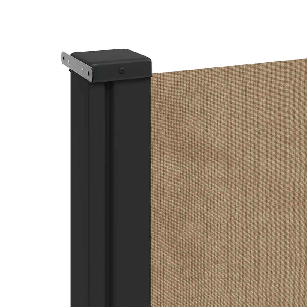 vidaXL Seitenmarkise Ausziehbar Taupe 220x600 cm