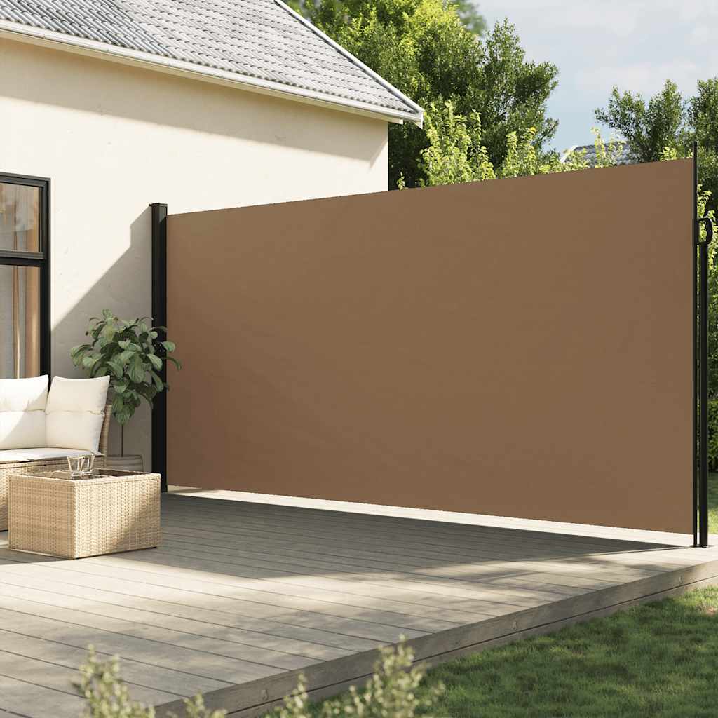 vidaXL Seitenmarkise Ausziehbar Taupe 220x600 cm