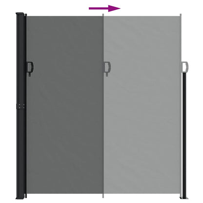 Store latéral rétractable vidaXL Anthracite 220x600 cm
