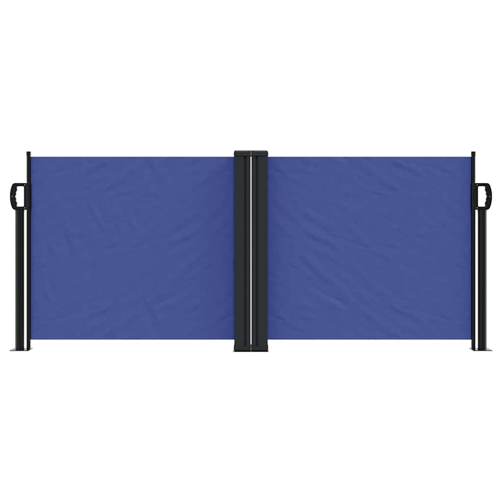 vidaXL Seitenmarkise Ausziehbar Blau 100x600 cm