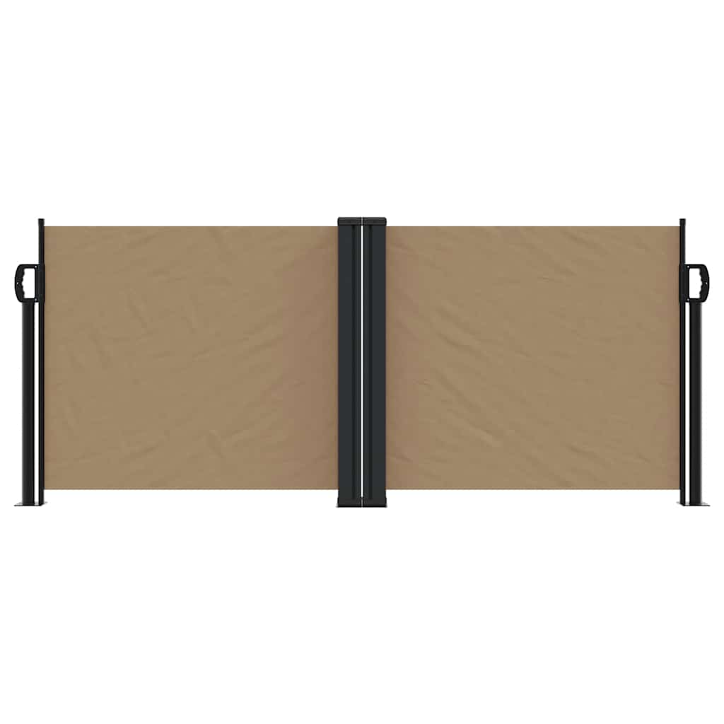 Store latéral escamotable vidaXL taupe 100x600 cm