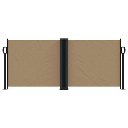 Store latéral escamotable vidaXL taupe 100x600 cm