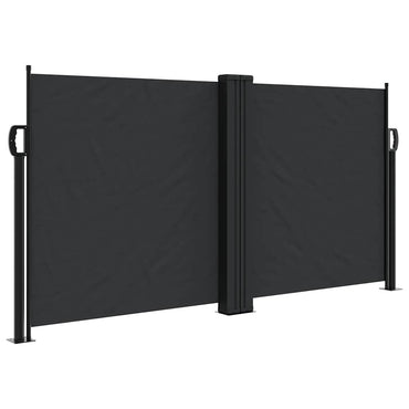 vidaXL Seitenmarkise Ausziehbar Schwarz 120x600 cm