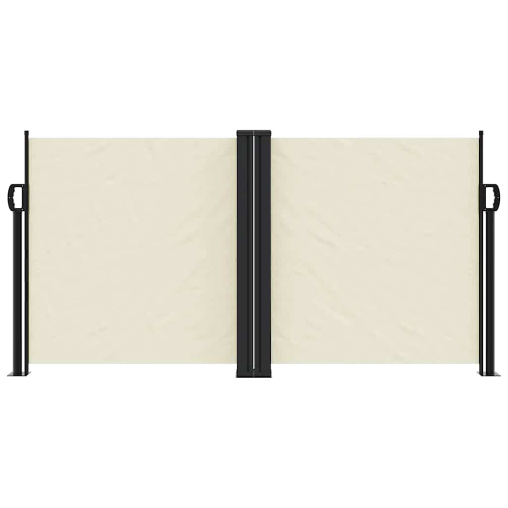 vidaXL Seitenmarkise Ausziehbar Creme 120x600 cm