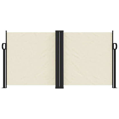 vidaXL Seitenmarkise Ausziehbar Creme 120x600 cm