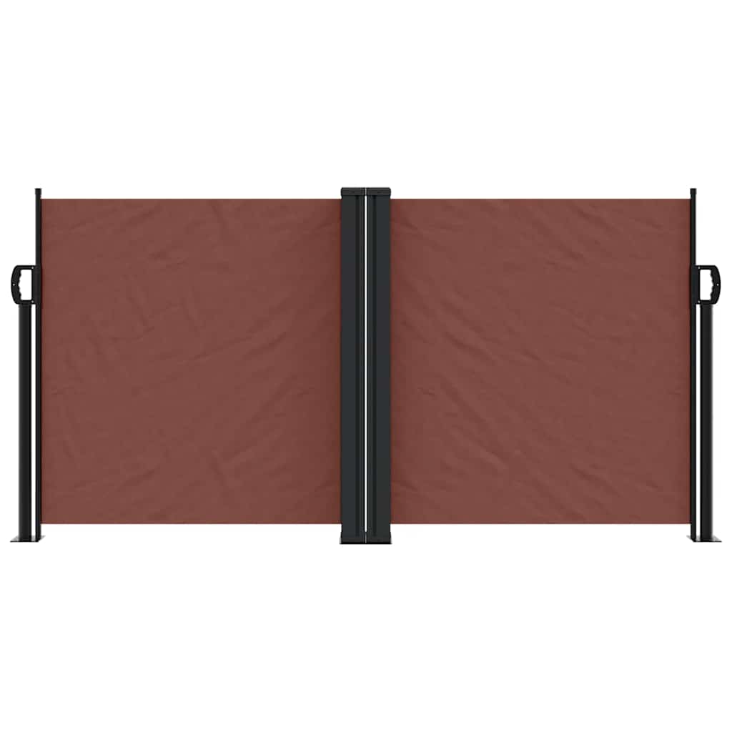 vidaXL Auvent latéral rétractable marron 120x600 cm