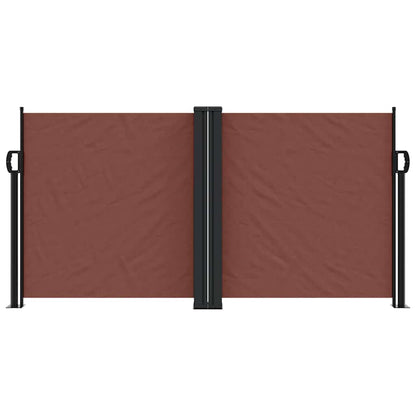 vidaXL Auvent latéral rétractable marron 120x600 cm
