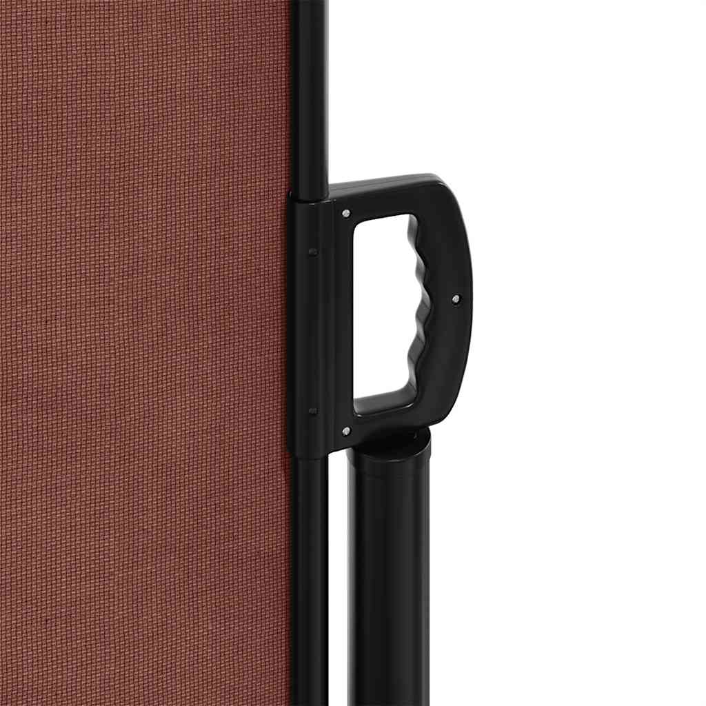 vidaXL Auvent latéral rétractable marron 120x600 cm