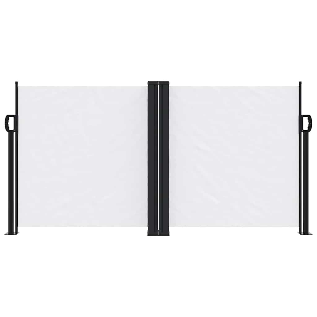 vidaXL Seitenmarkise Ausziehbar Weiß 120x600 cm
