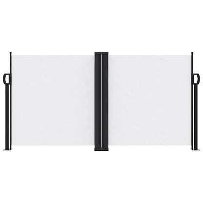 vidaXL Seitenmarkise Ausziehbar Weiß 120x600 cm