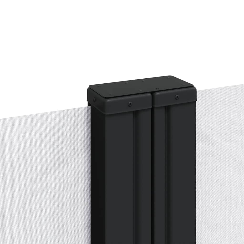 vidaXL Seitenmarkise Ausziehbar Weiß 120x600 cm
