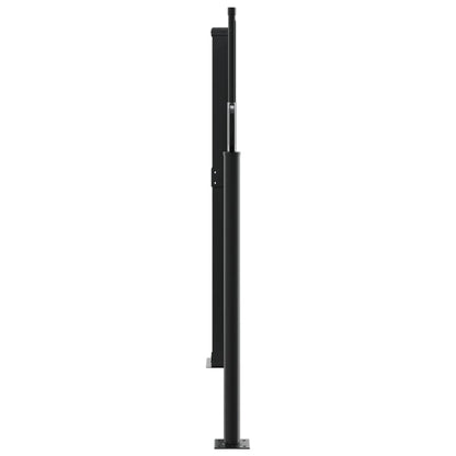 Store latéral rétractable vidaXL Noir 140x600 cm