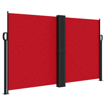 vidaXL Seitenmarkise Ausziehbar Rot 140x600 cm