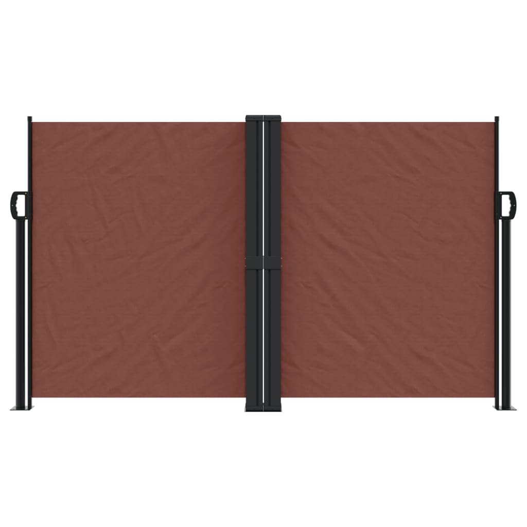 vidaXL Seitenmarkise Ausziehbar Braun 140x600 cm