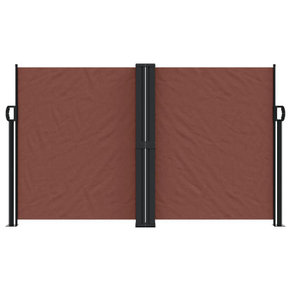 vidaXL Seitenmarkise Ausziehbar Braun 140x600 cm