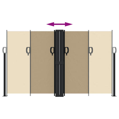 Store latéral rétractable vidaXL Beige 140x600 cm