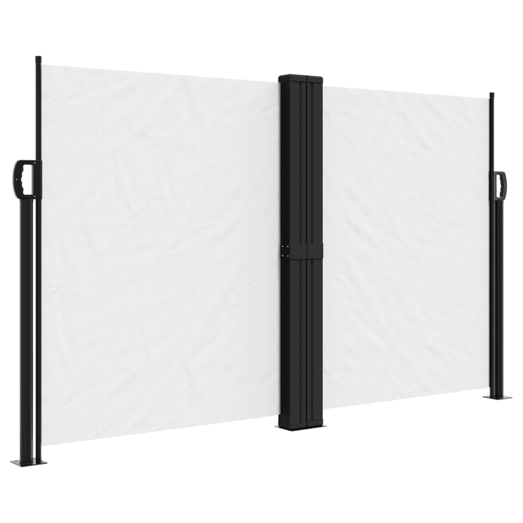 vidaXL Seitenmarkise Ausziehbar Weiß 140x600 cm