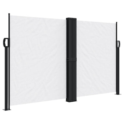 vidaXL Seitenmarkise Ausziehbar Weiß 140x600 cm