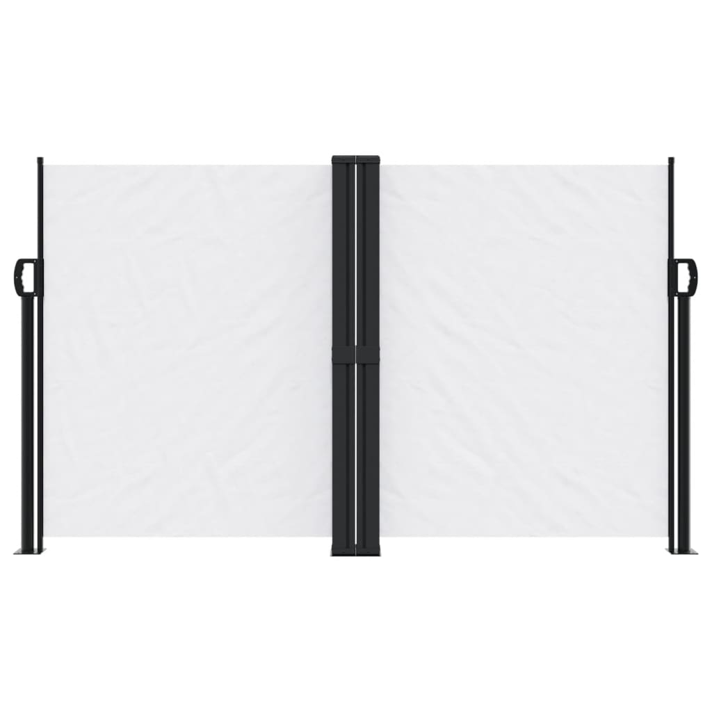 vidaXL Seitenmarkise Ausziehbar Weiß 140x600 cm