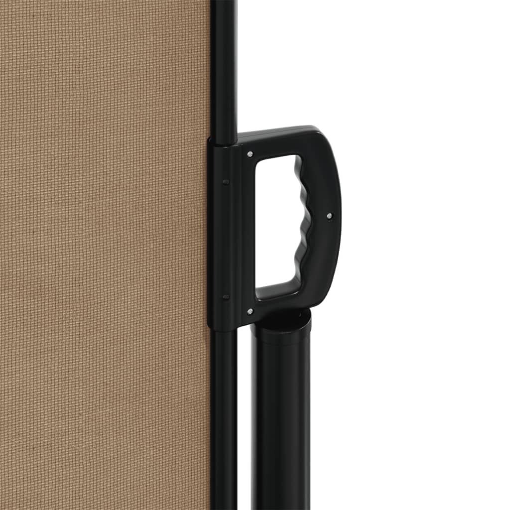 Store latéral rétractable vidaXL taupe 140x600 cm